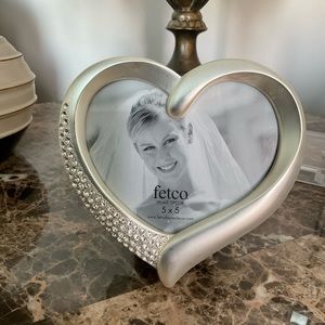 Picture frame silver heart